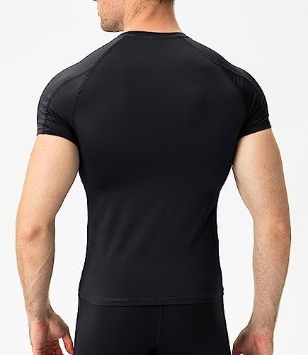 Compression Shirts Men Short Sleeve Athletic Workout Shirts Cool Dry Sports Baselayer Undershirts Gym Tops