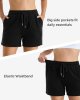 Women's Drawstring Sweat Shorts Comfy Elastic Shorts Workout Lounge Shorts with Pockets
